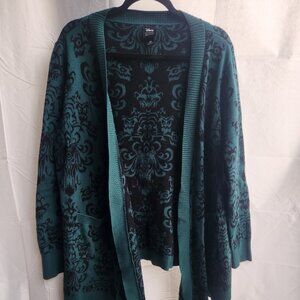 Her Universe Disney The Haunted Mansion Wallpaper Open Cardigan Size 2X